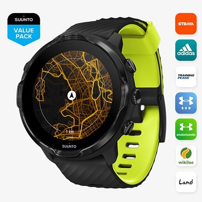 Превью  Спортивные часы SUUNTO 7 Black/Lime